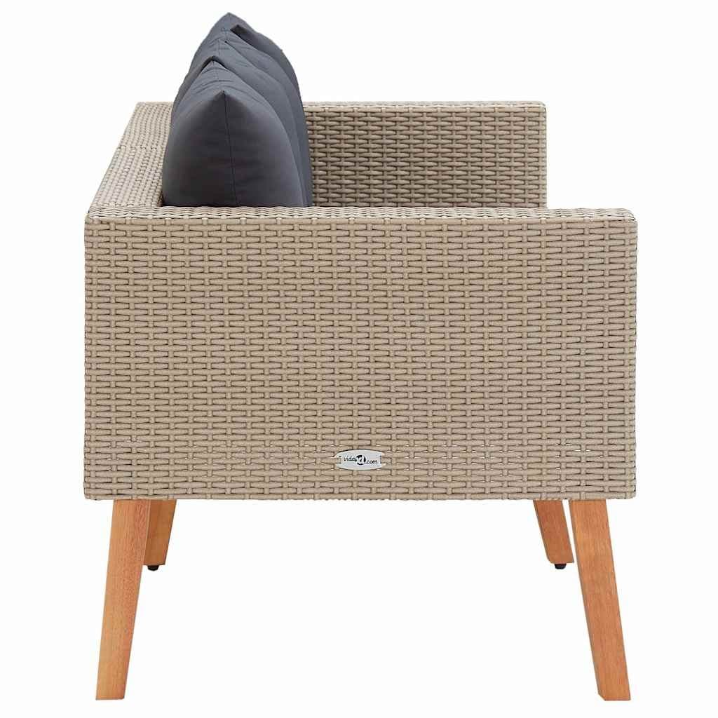 2-Seater Outdoor Garden Sofa with Cushions