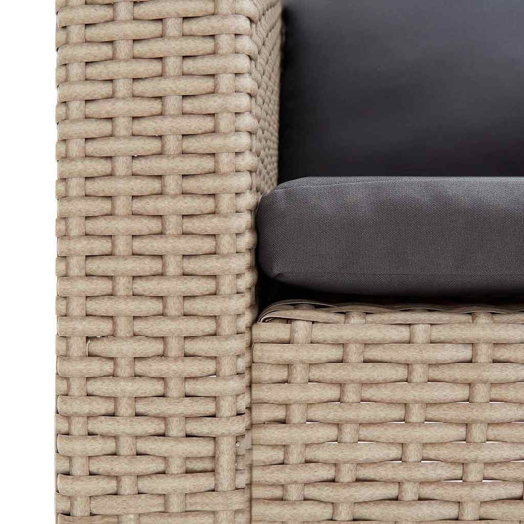 2-Seater Outdoor Garden Sofa with Cushions