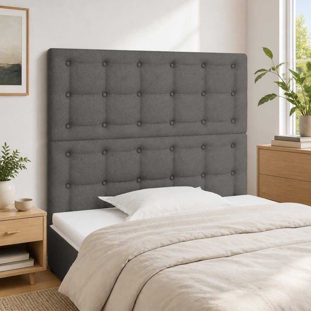 Dark Grey Headboard for Comfort and Support