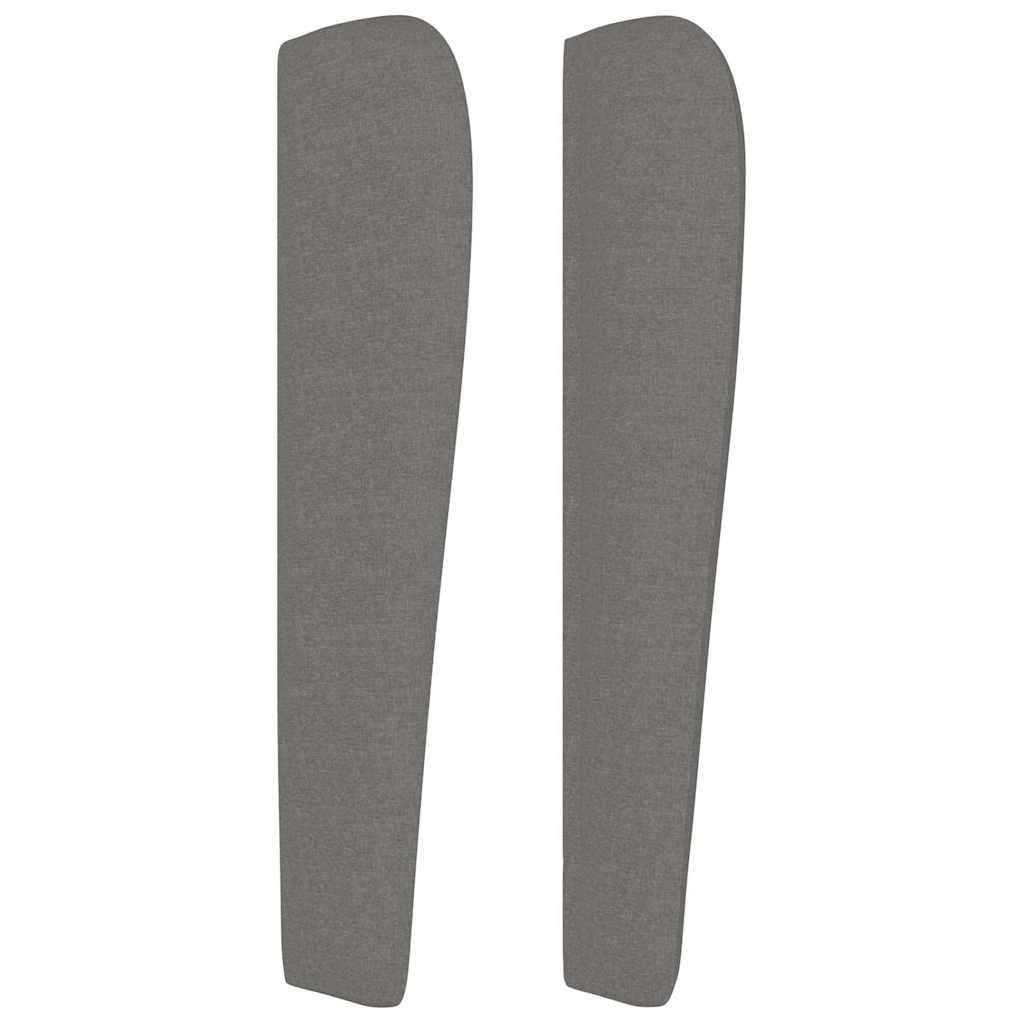 Headboard with Ears Grey 103cm Fabric Bedroom Bed Head Support Adjustable