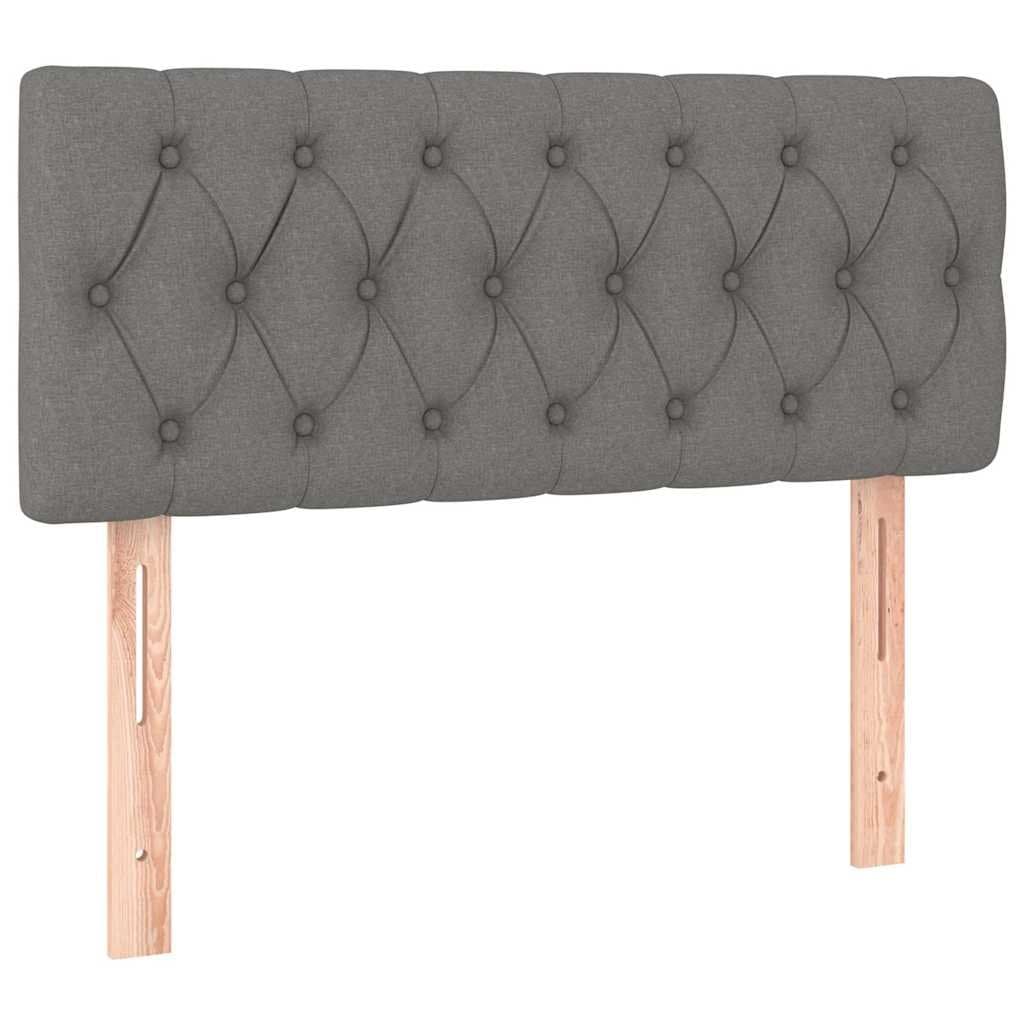 LED Headboard 100cm Dark Grey Fabric Adjustable