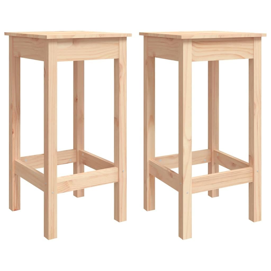 Solid Pine Wood 3 Piece Bar Set for Kitchen and Dining