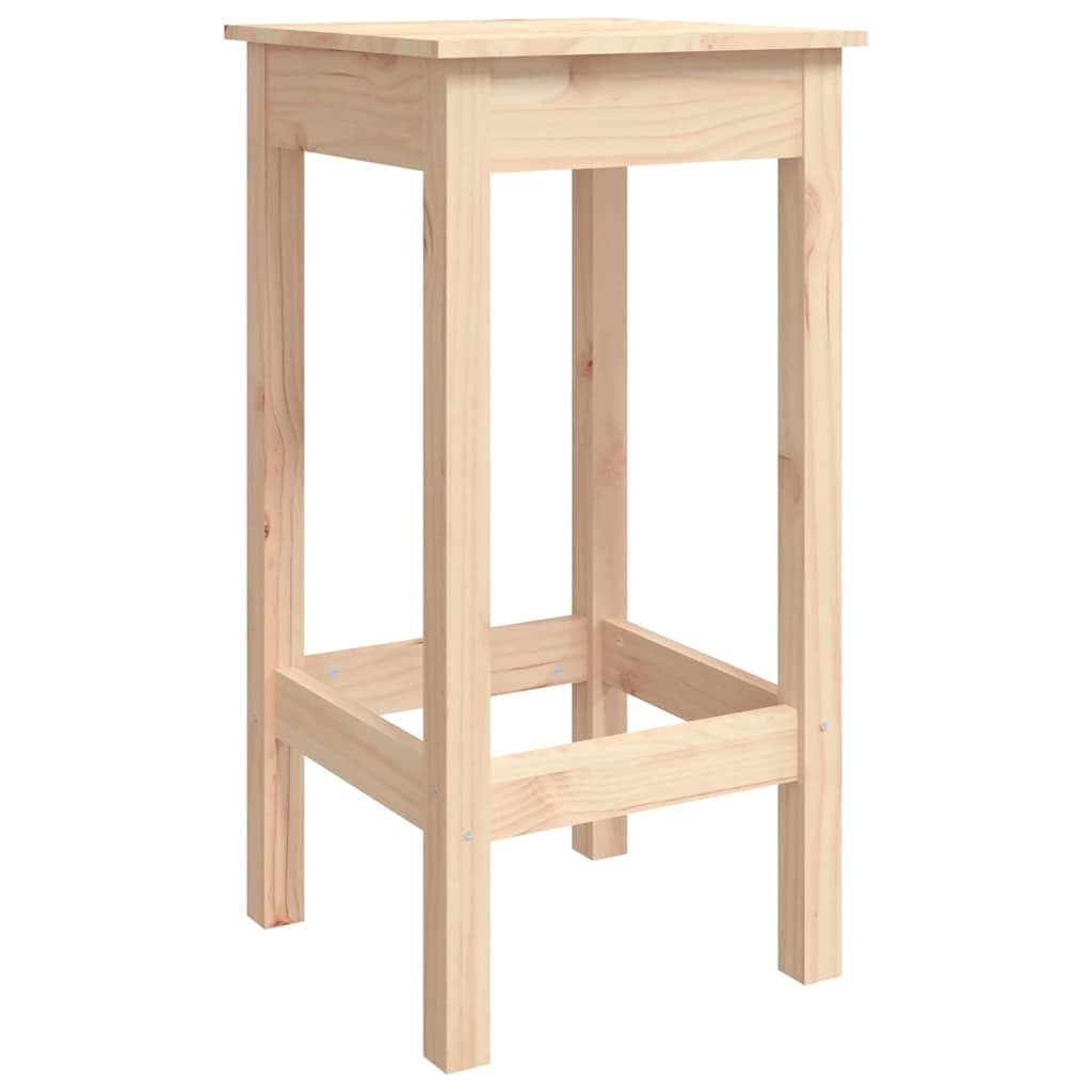 Solid Pine Wood 3 Piece Bar Set for Kitchen and Dining