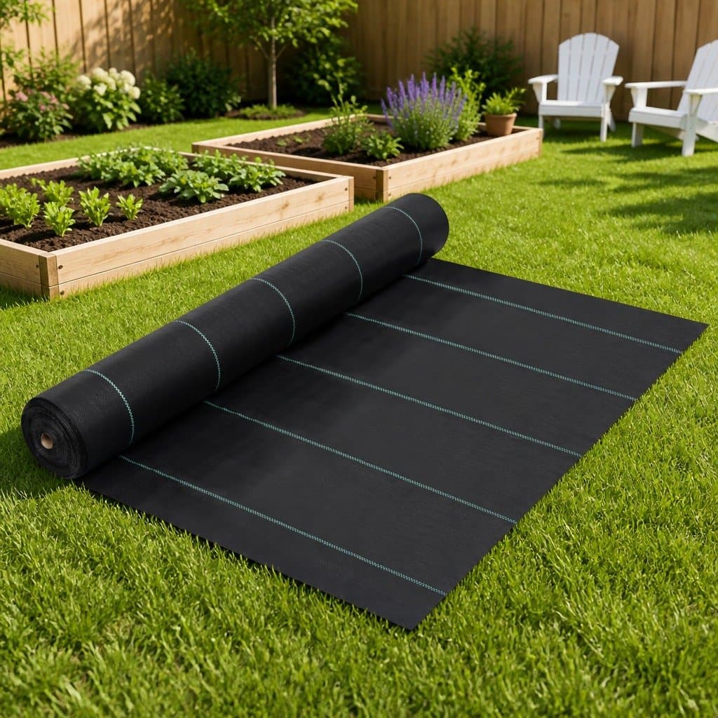 Black Weed Control Mat 2x5 m Ground Cover