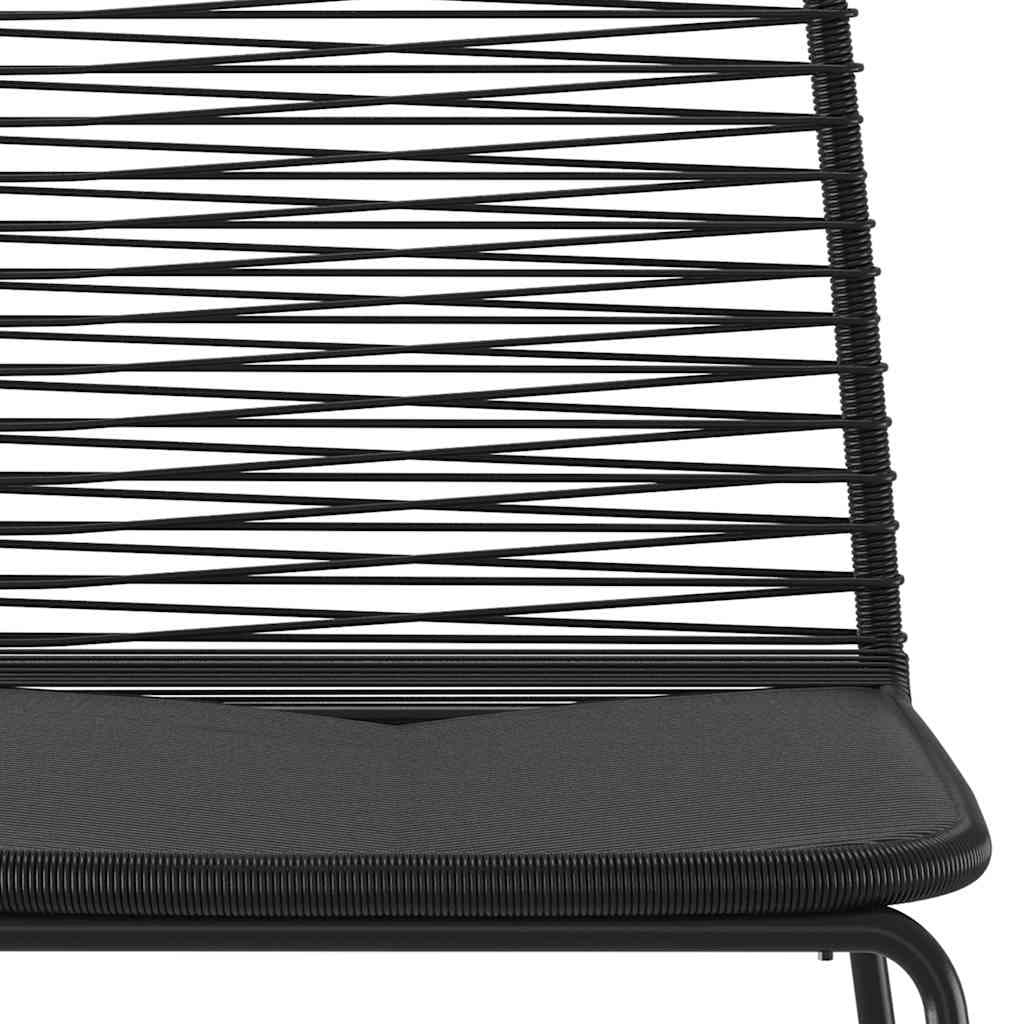 Black Rattan Outdoor Chairs Set of 4