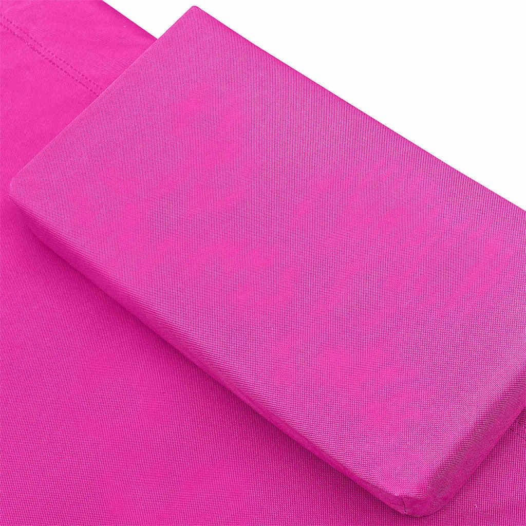 Pink Fabric Outdoor Lounge Bed for Garden or Patio