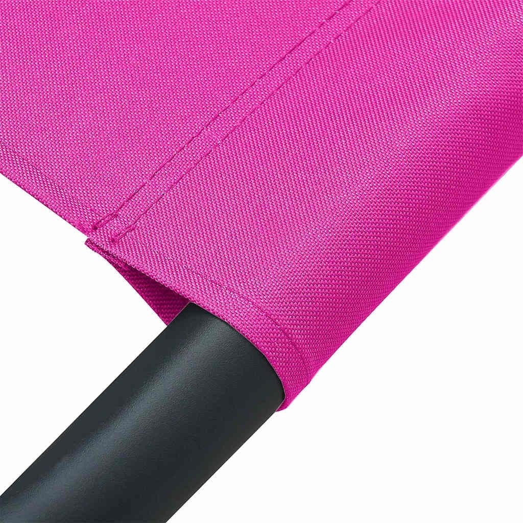 Pink Fabric Outdoor Lounge Bed for Garden or Patio
