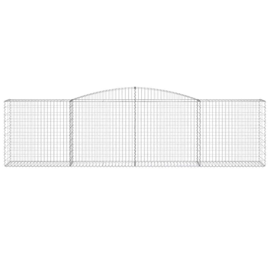 Arched Gabion Baskets 2pcs for Garden Barriers
