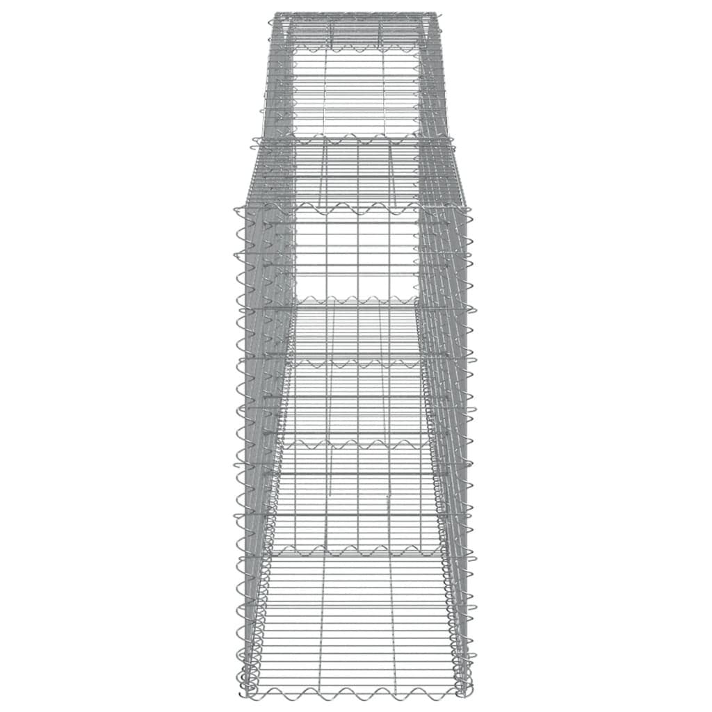 Arched Gabion Baskets 2pcs for Garden Barriers