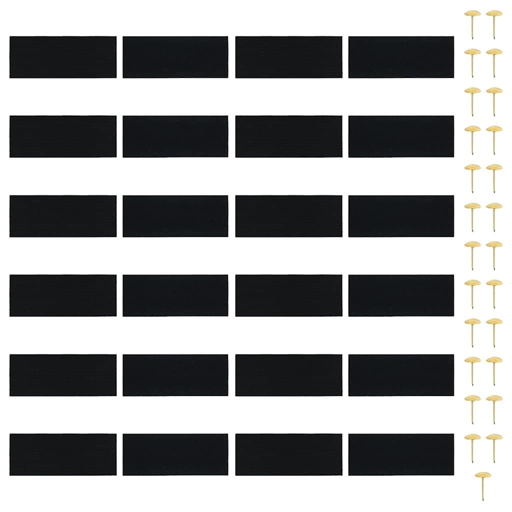 Black Insect Door Curtains 2 pcs 220x110 cm
