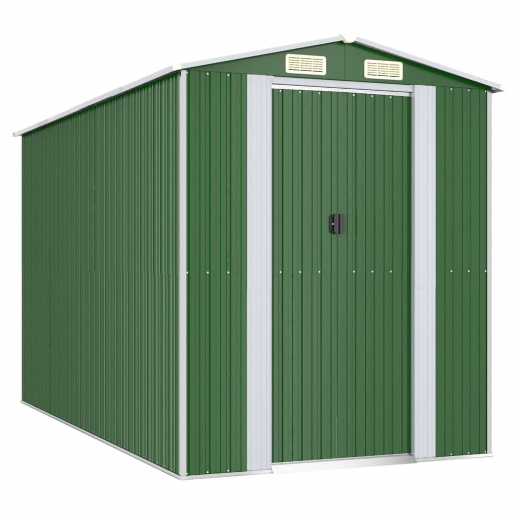 Green Garden Shed for Outdoor Storage