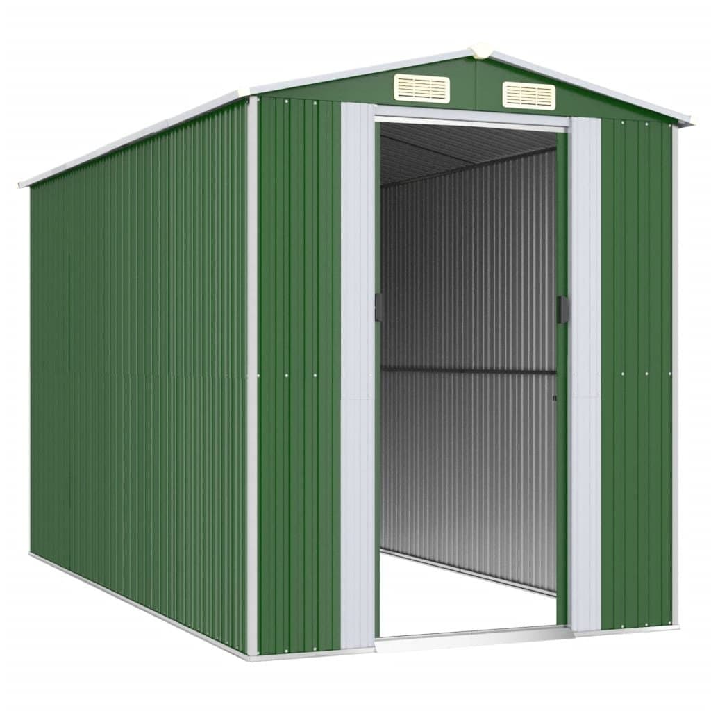 Green Garden Shed for Outdoor Storage