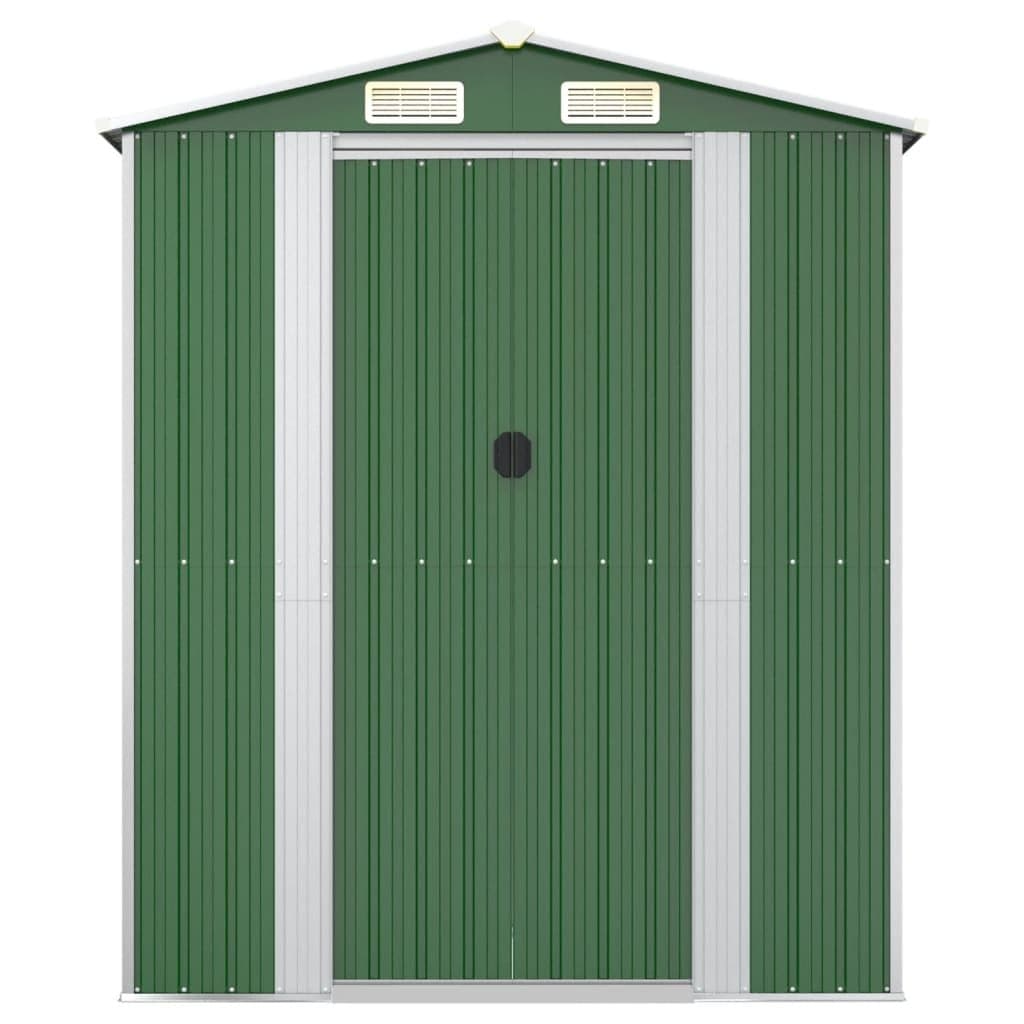 Green Garden Shed for Outdoor Storage