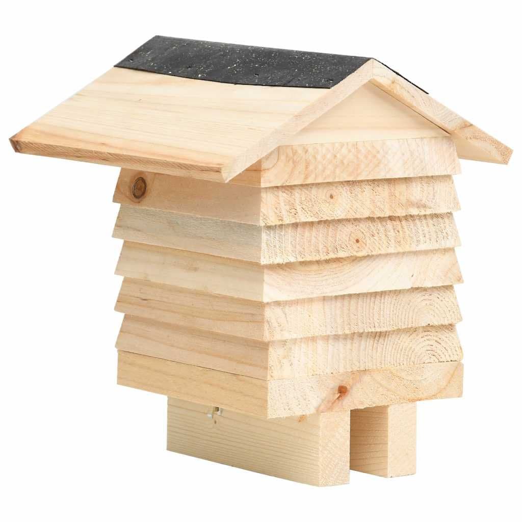 Bee Hotel Wooden Nesting House Solitary Bee Habitat Garden Outdoor Insects Hive