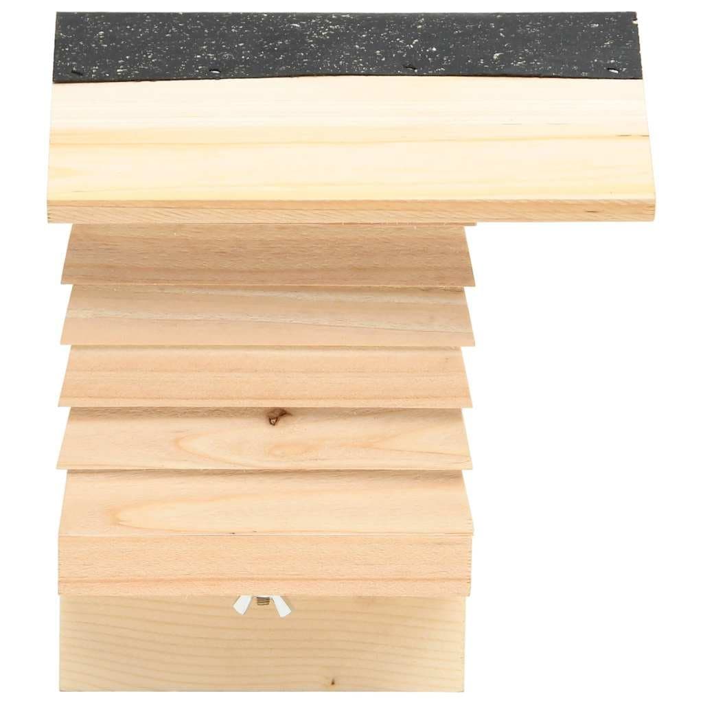 Bee Hotel Wooden Nesting House Solitary Bee Habitat Garden Outdoor Insects Hive