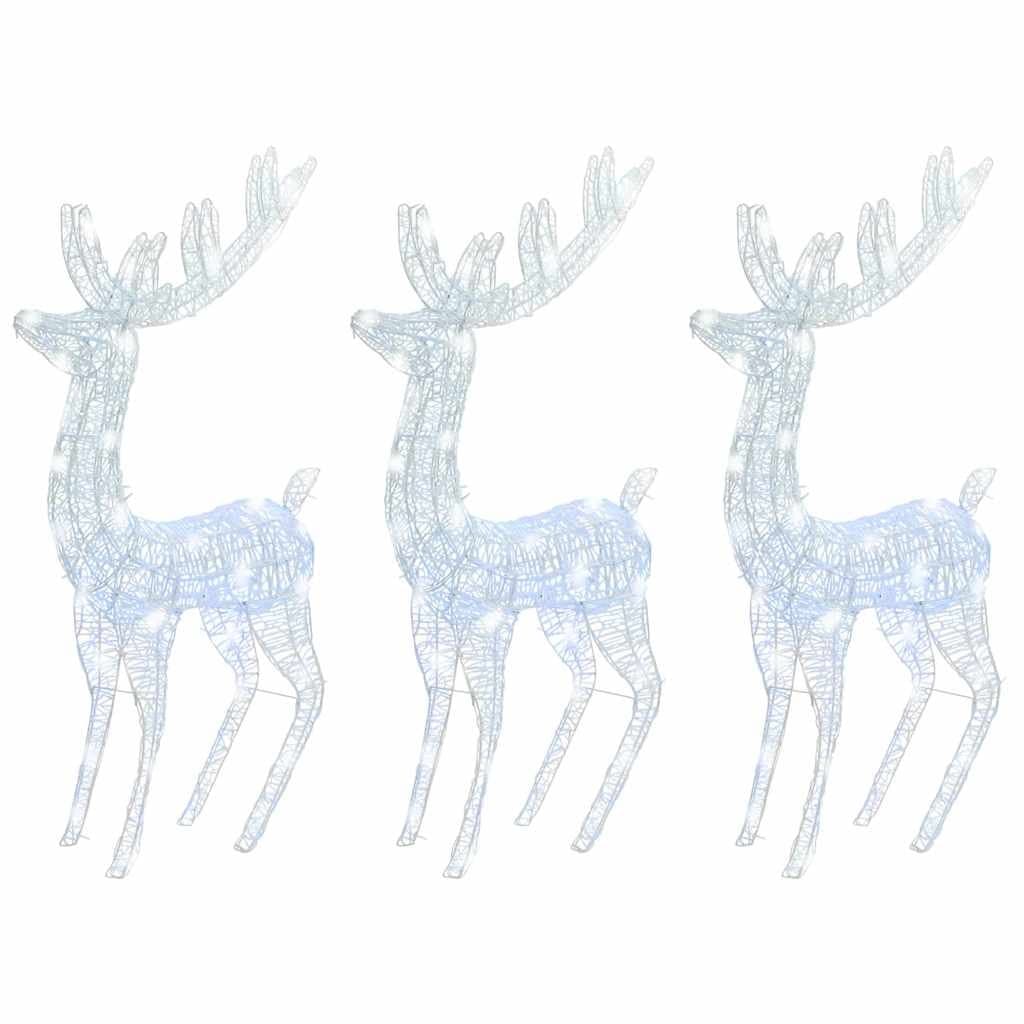 Outdoor Christmas Reindeer Decoration Set with 250 LED Lights