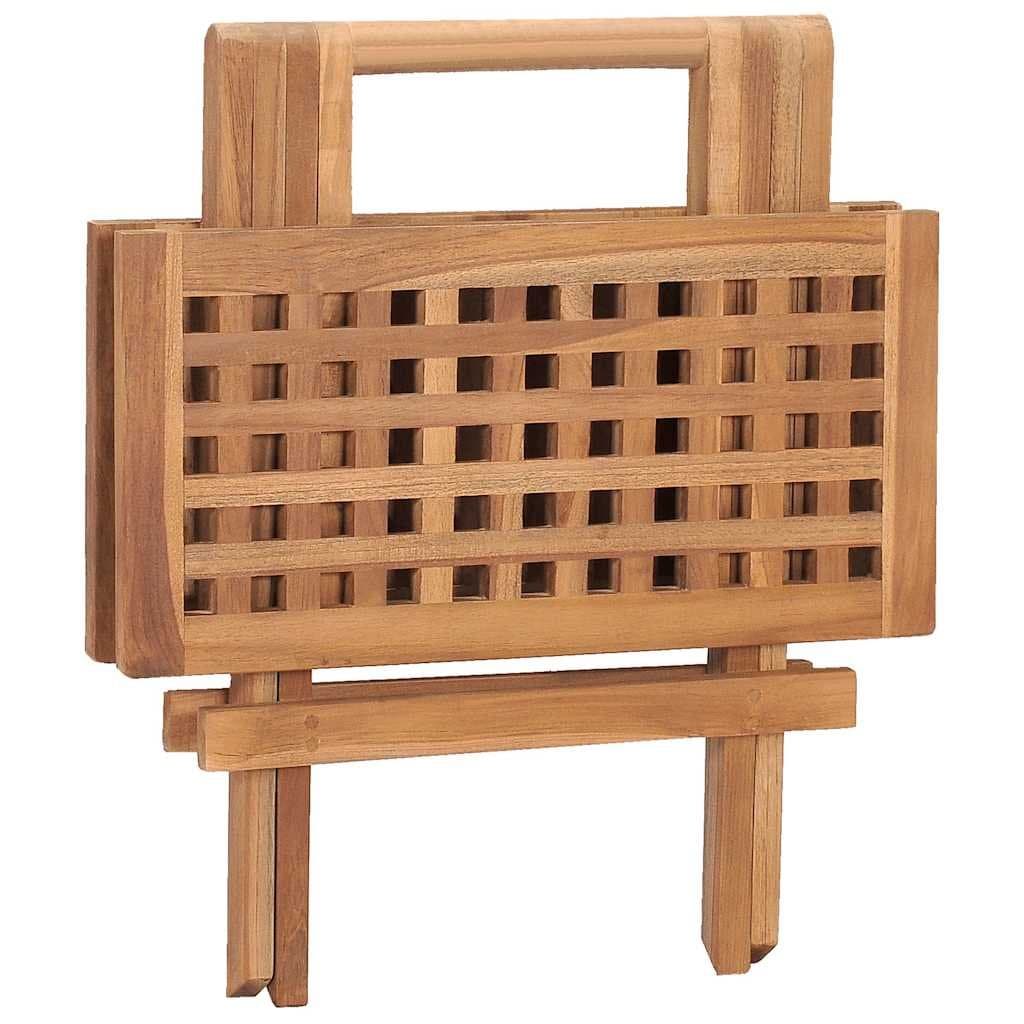 Brown Wood Folding Garden Table for Outdoors