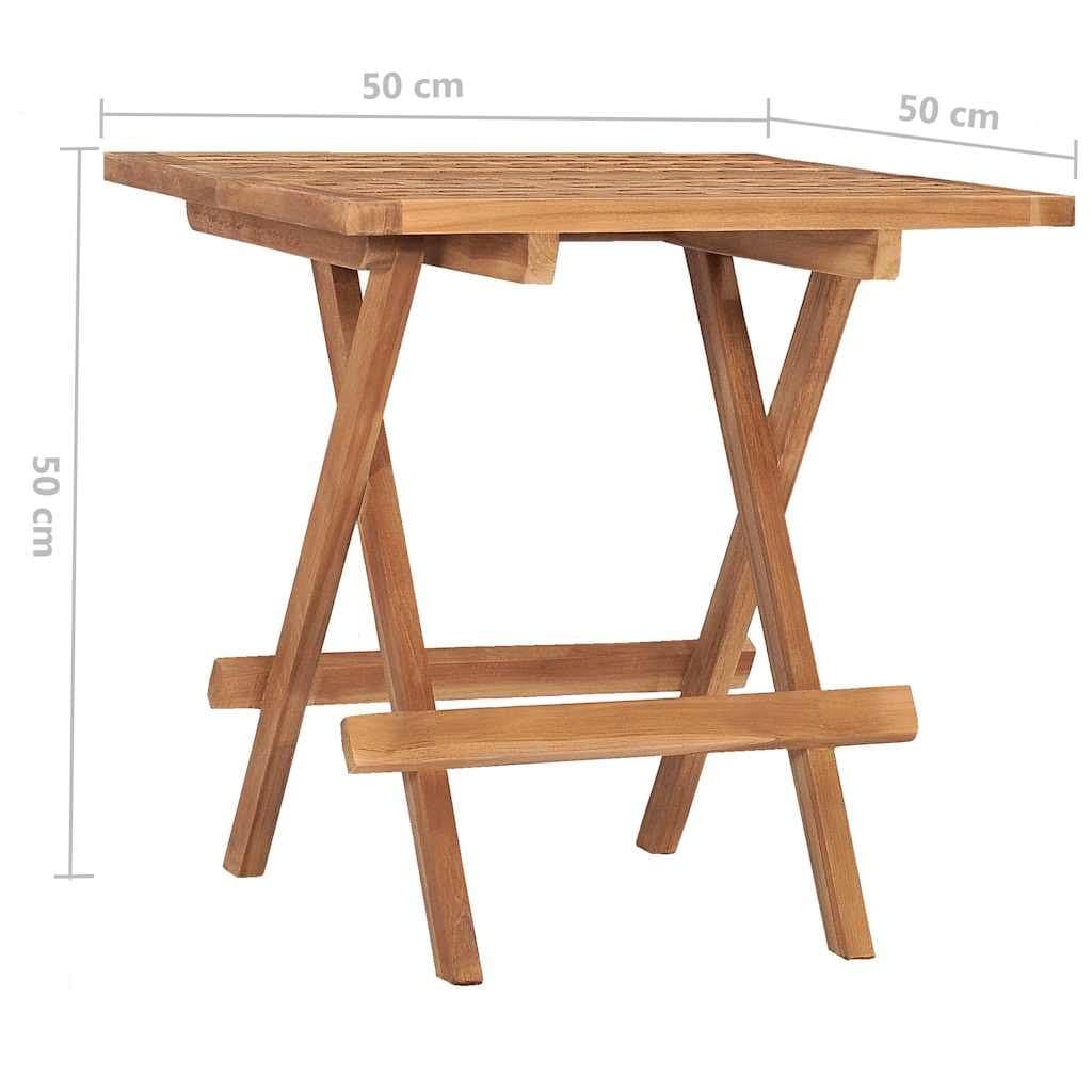 Brown Wood Folding Garden Table for Outdoors