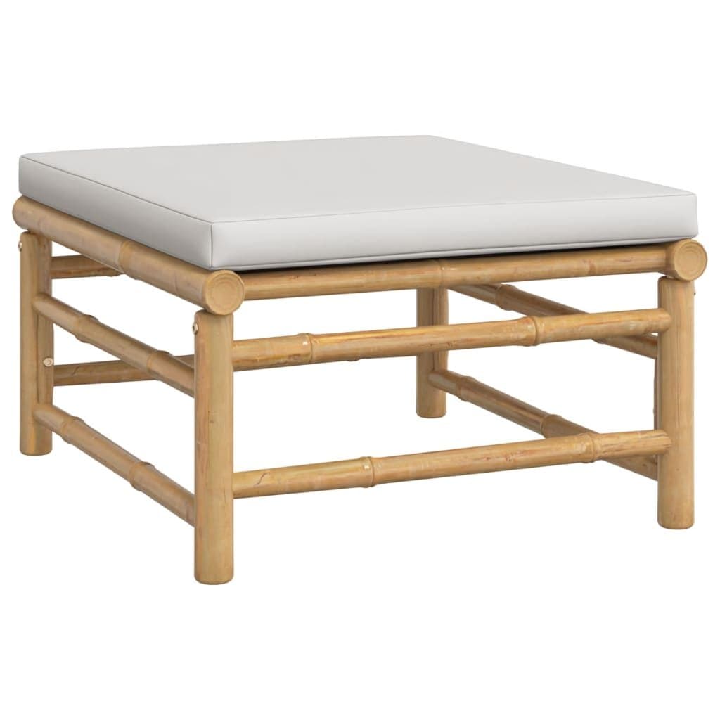 Bamboo 3 Piece Garden Lounge Set with Cushions