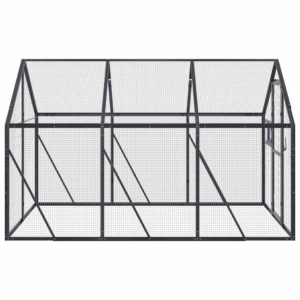 Large Anthracite Aluminium Frame Bird Aviary Cage