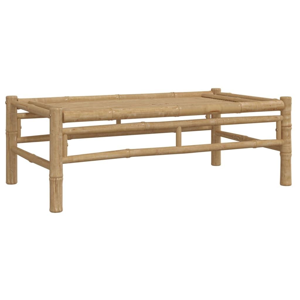 3 Piece Garden Lounge Set Bamboo Outdoor Furniture with Cushions Patio Sofa