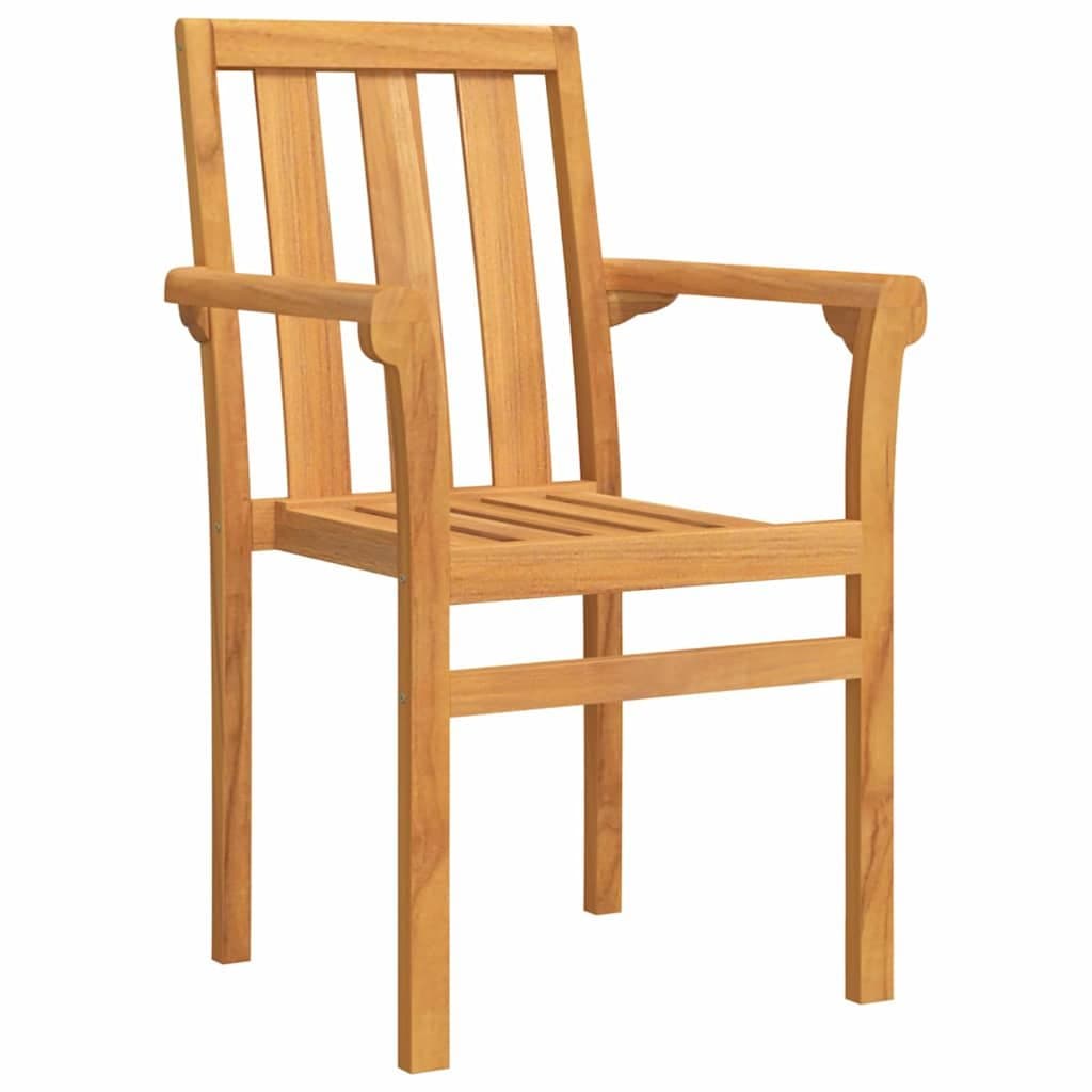 7-Piece Garden Dining Set in Brown Teak Wood