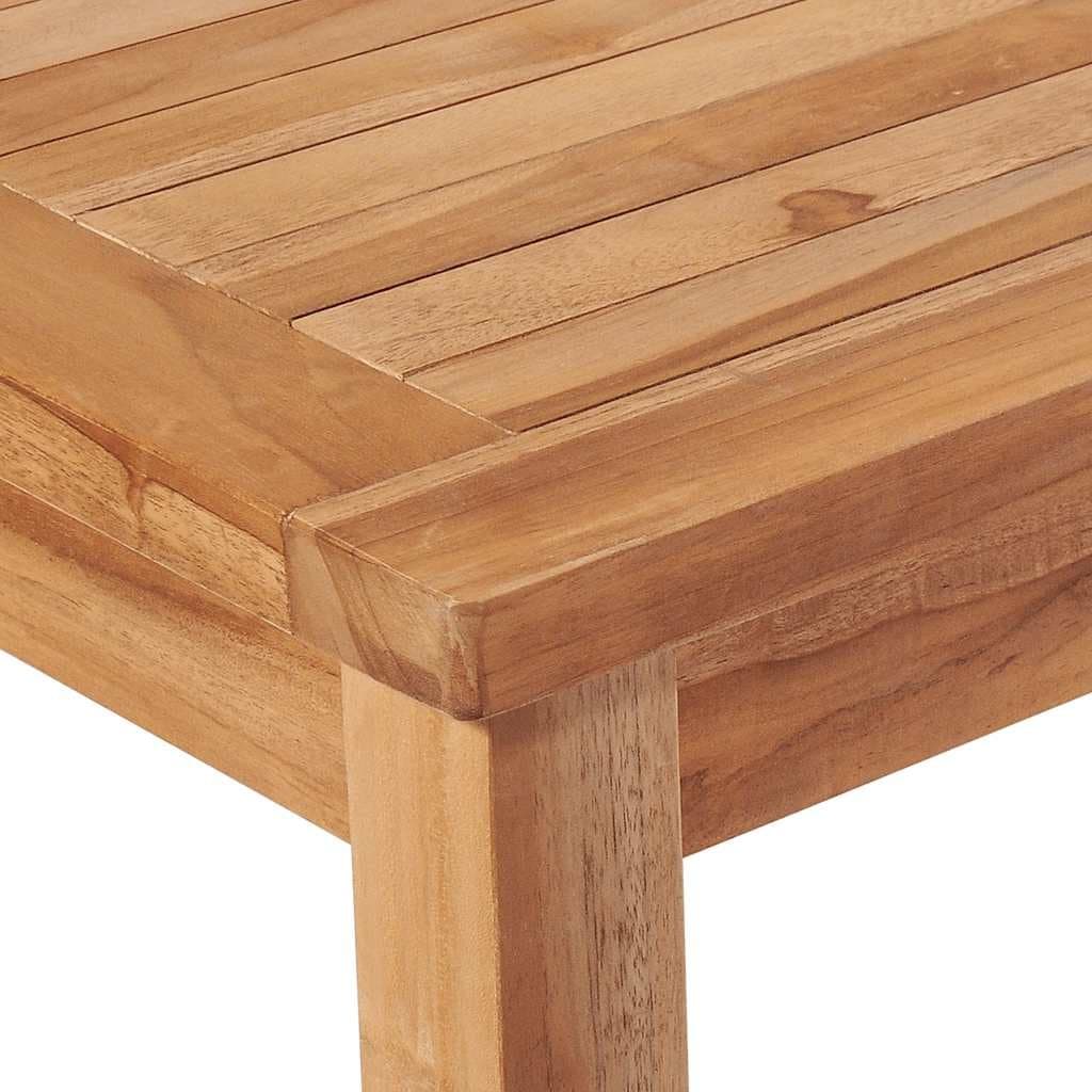 Solid Teak 5 Piece Garden Dining Set for Outdoor Use