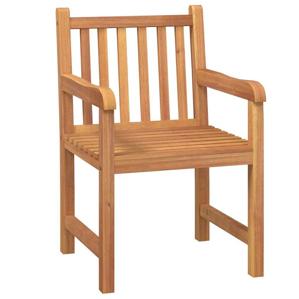 Solid Teak 5 Piece Garden Dining Set for Outdoor Use