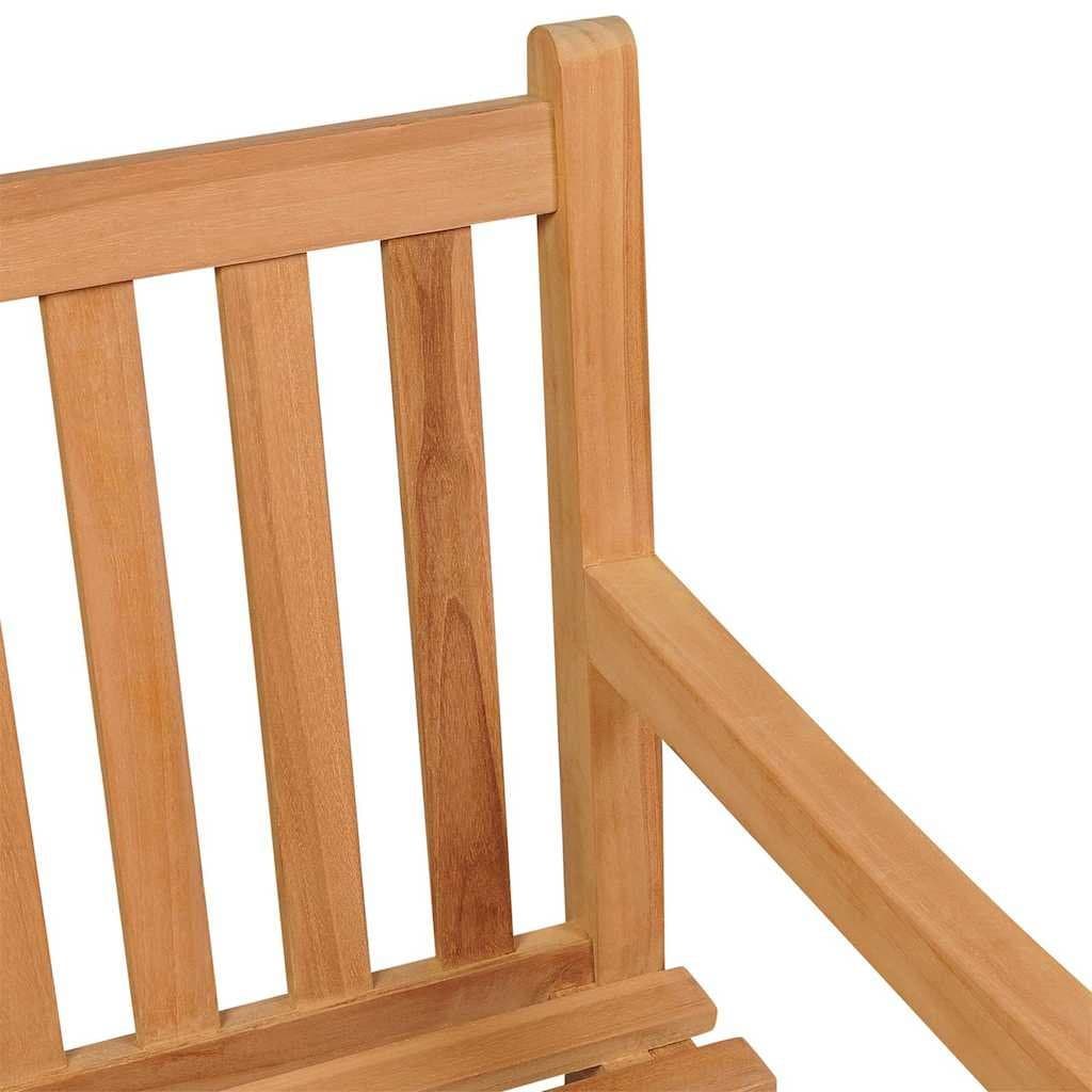 Solid Teak 5 Piece Garden Dining Set for Outdoor Use