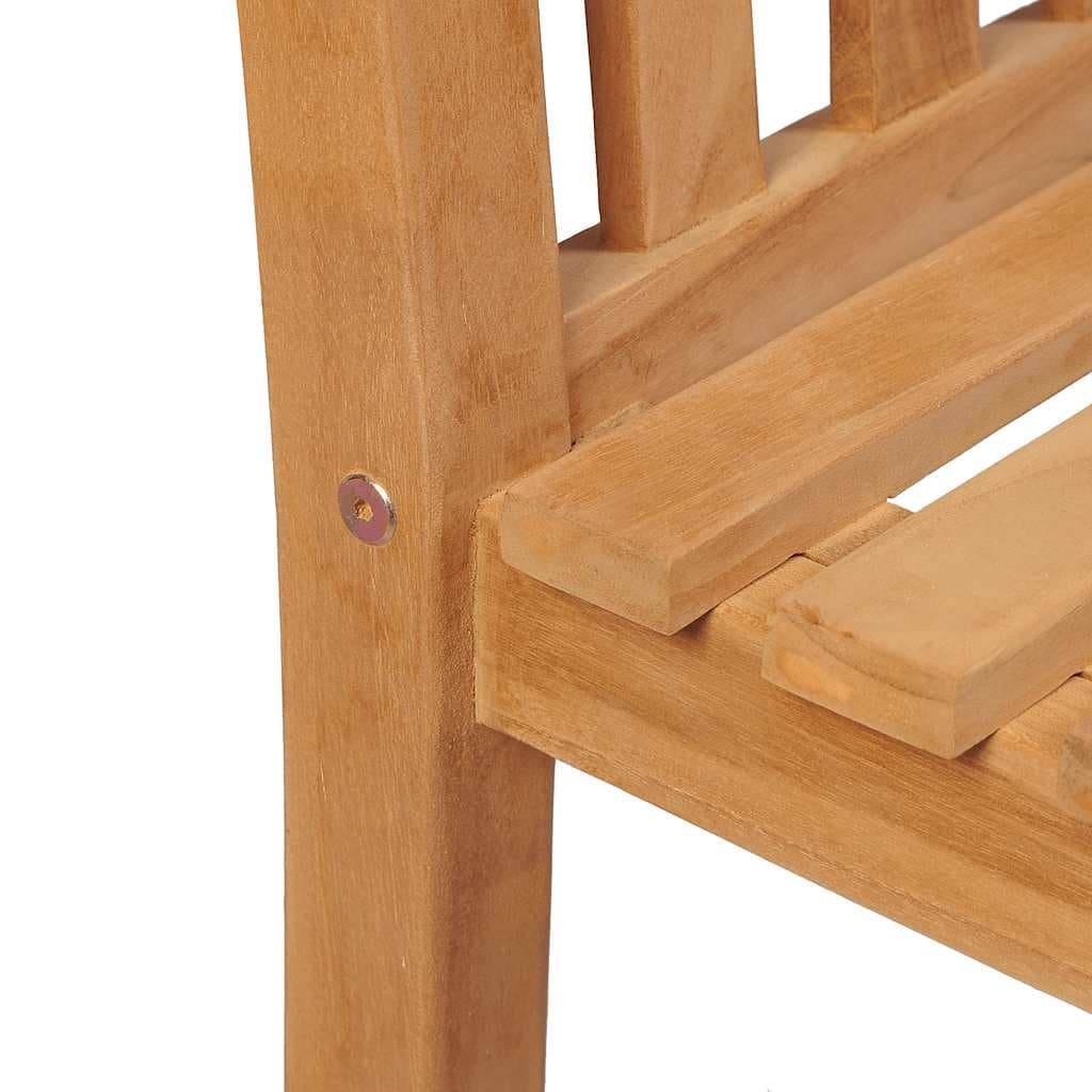 Solid Teak 5 Piece Garden Dining Set for Outdoor Use