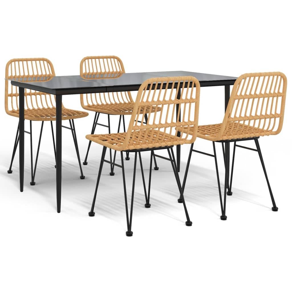 5 Piece Garden Dining Set for Outdoor Spaces