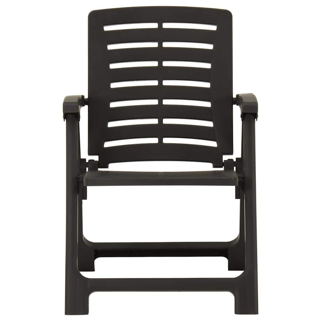 Outdoor Chairs Set of 2 in Anthracite