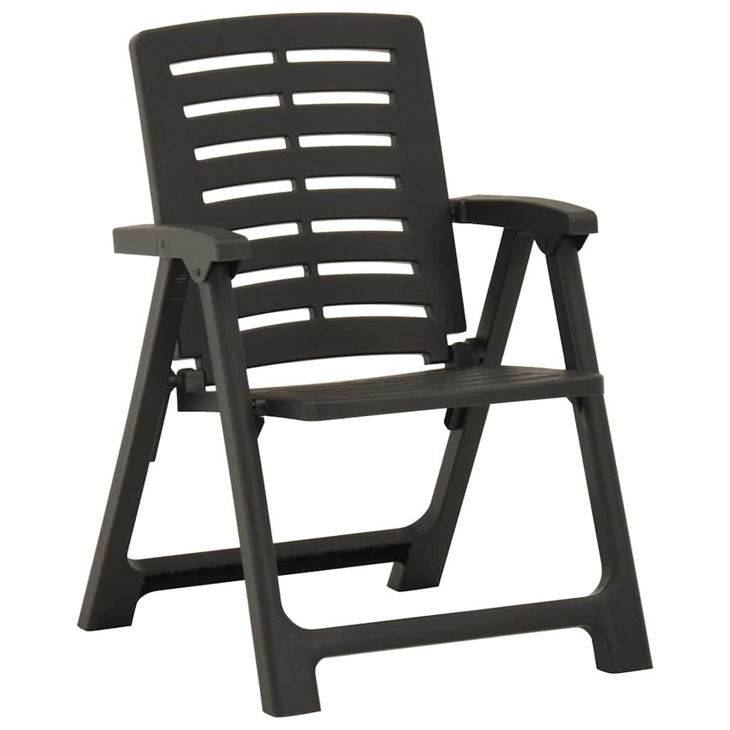 Outdoor Chairs Set of 2 in Anthracite