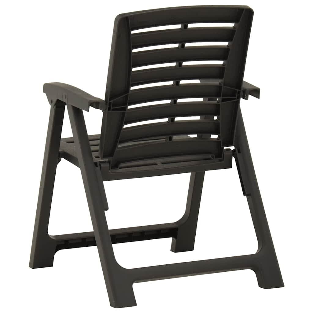 Outdoor Chairs Set of 2 in Anthracite