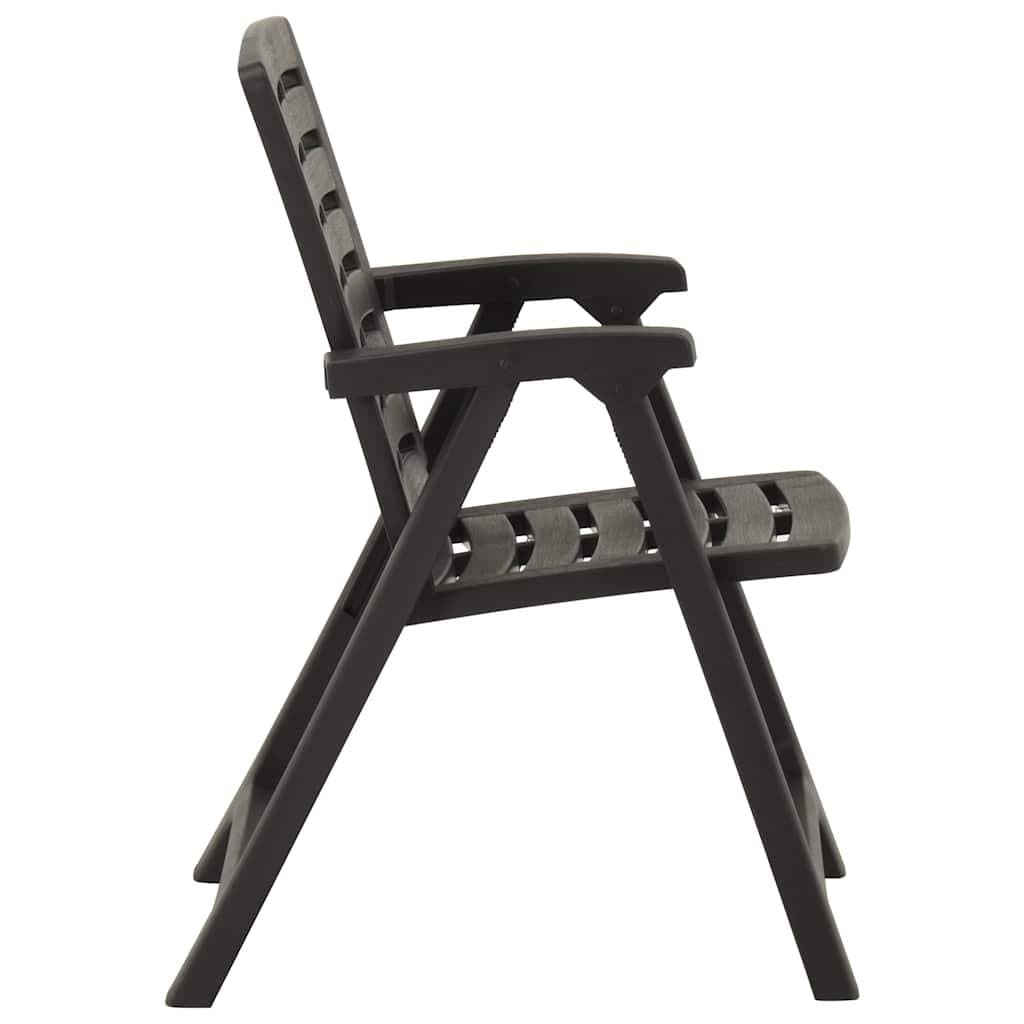 Outdoor Chairs Set of 2 in Anthracite