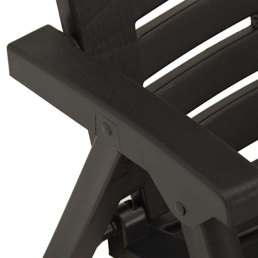 Outdoor Chairs Set of 2 in Anthracite