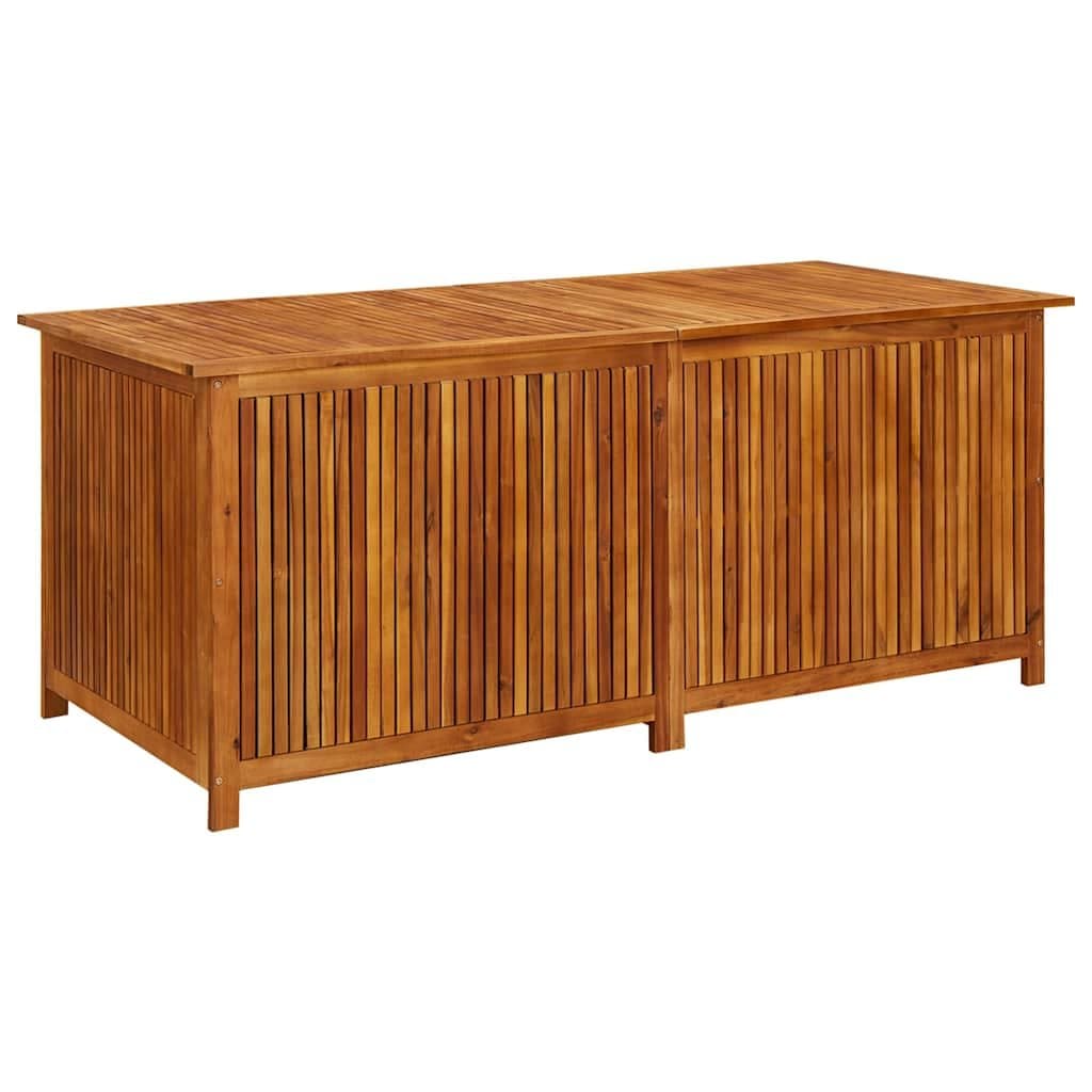 Solid Acacia Wood Garden Storage Box 175x80x75 cm