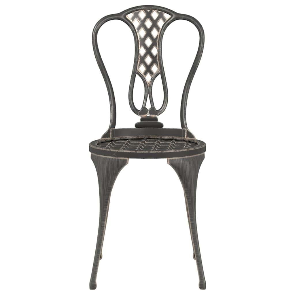 Cast Metal 3 Piece Bistro Set for Outdoor Spaces