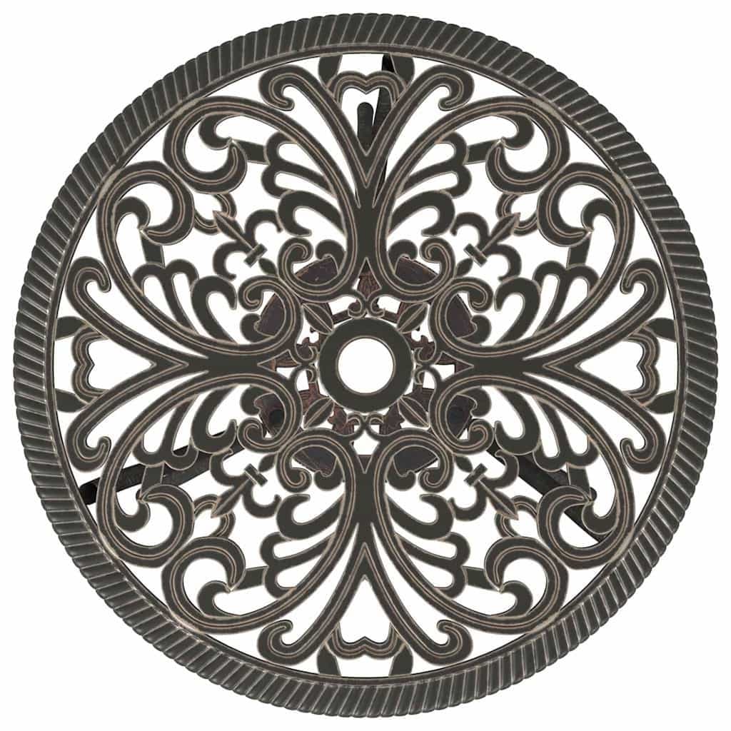 Cast Metal 3 Piece Bistro Set for Outdoor Spaces