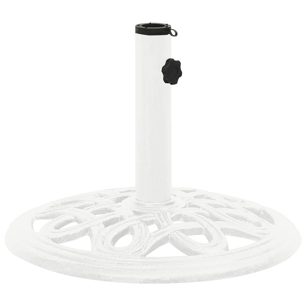 White Cast Iron Umbrella Base 40x40x32cm