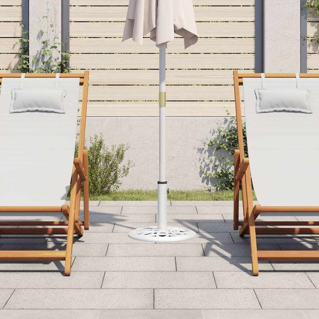White Cast Iron Umbrella Base 40x40x32cm
