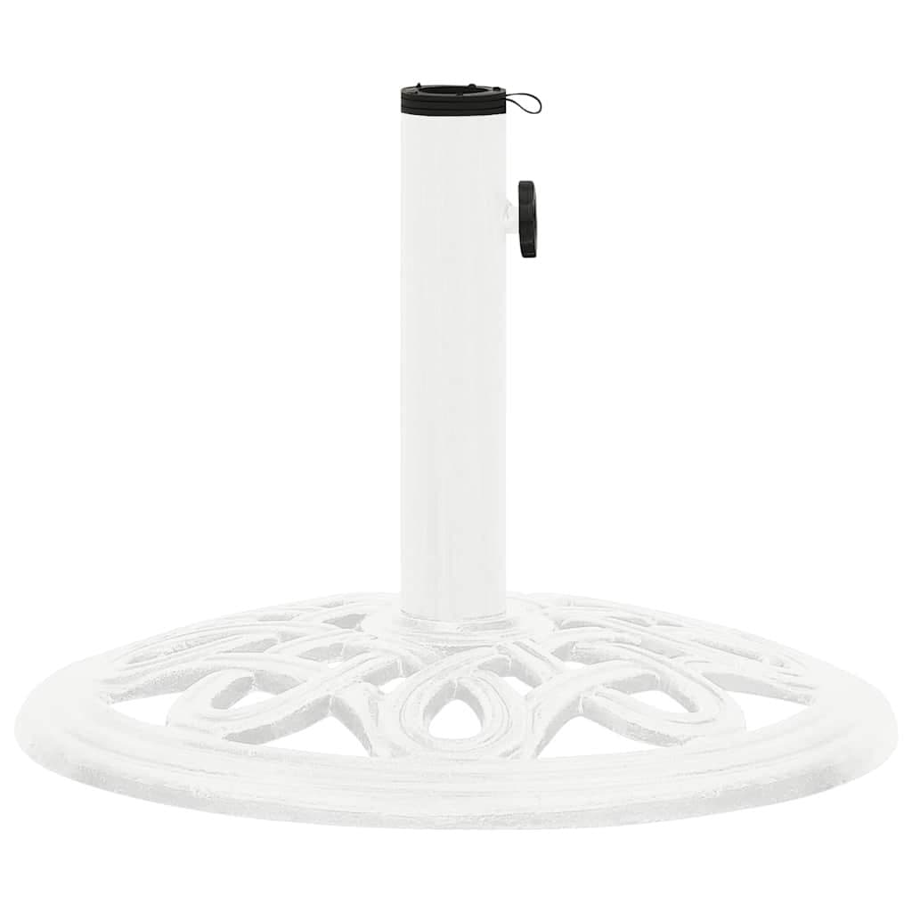 White Cast Iron Umbrella Base 40x40x32cm