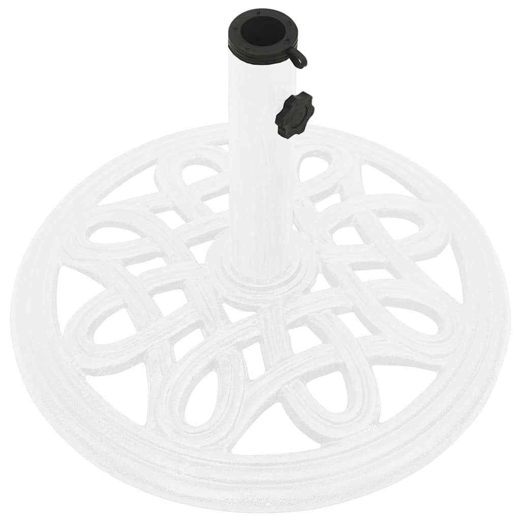 White Cast Iron Umbrella Base 40x40x32cm