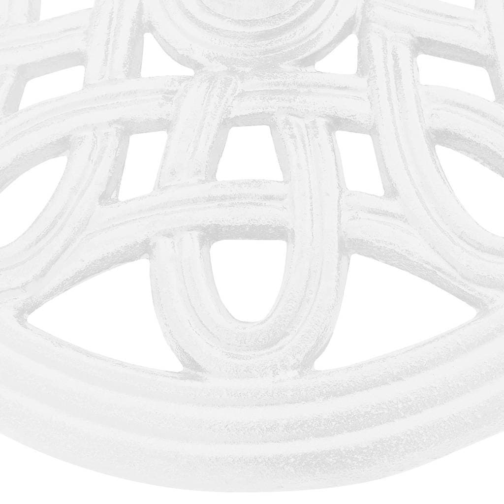 White Cast Iron Umbrella Base 40x40x32cm
