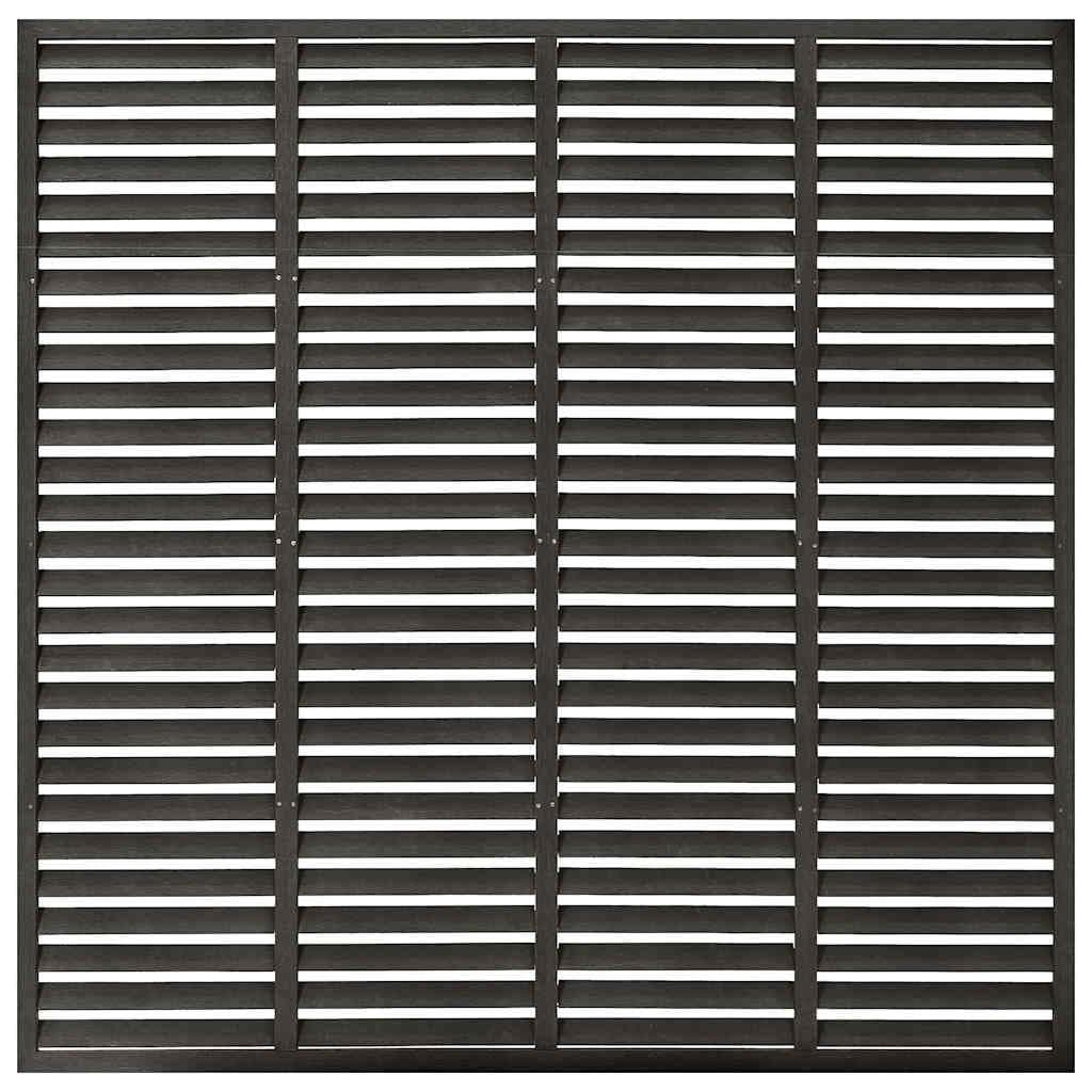 Grey Louver Fence Panel 180x180cm for Outdoor Spaces