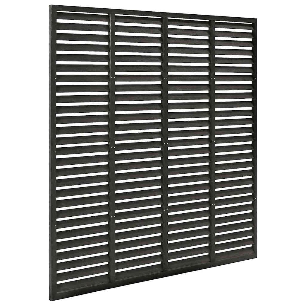 Grey Louver Fence Panel 180x180cm for Outdoor Spaces
