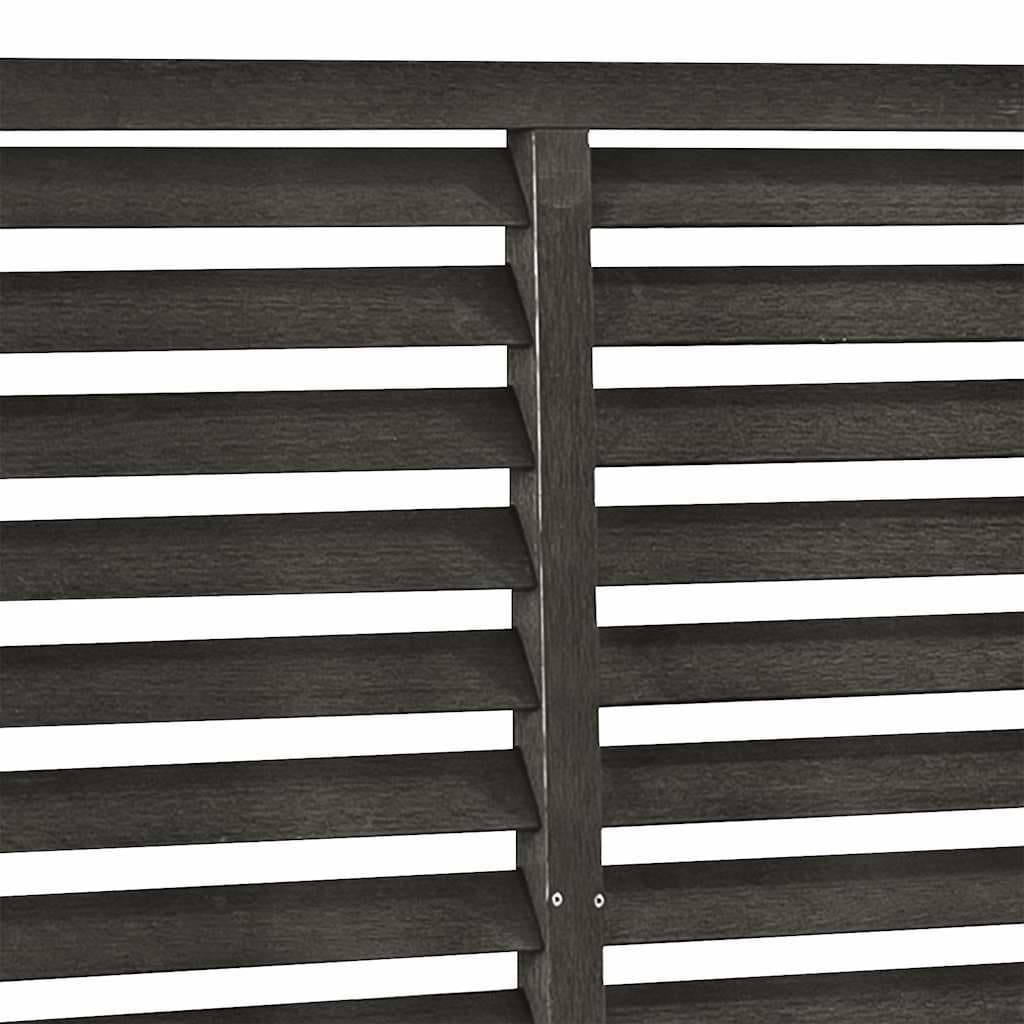 Grey Louver Fence Panel 180x180cm for Outdoor Spaces