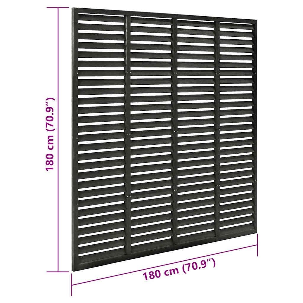 Grey Louver Fence Panel 180x180cm for Outdoor Spaces