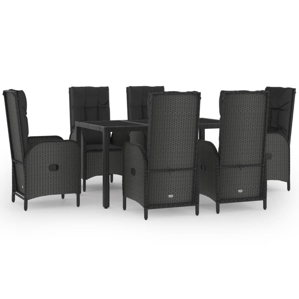7-Piece Outdoor Dining Set with Sturdy Steel Frame