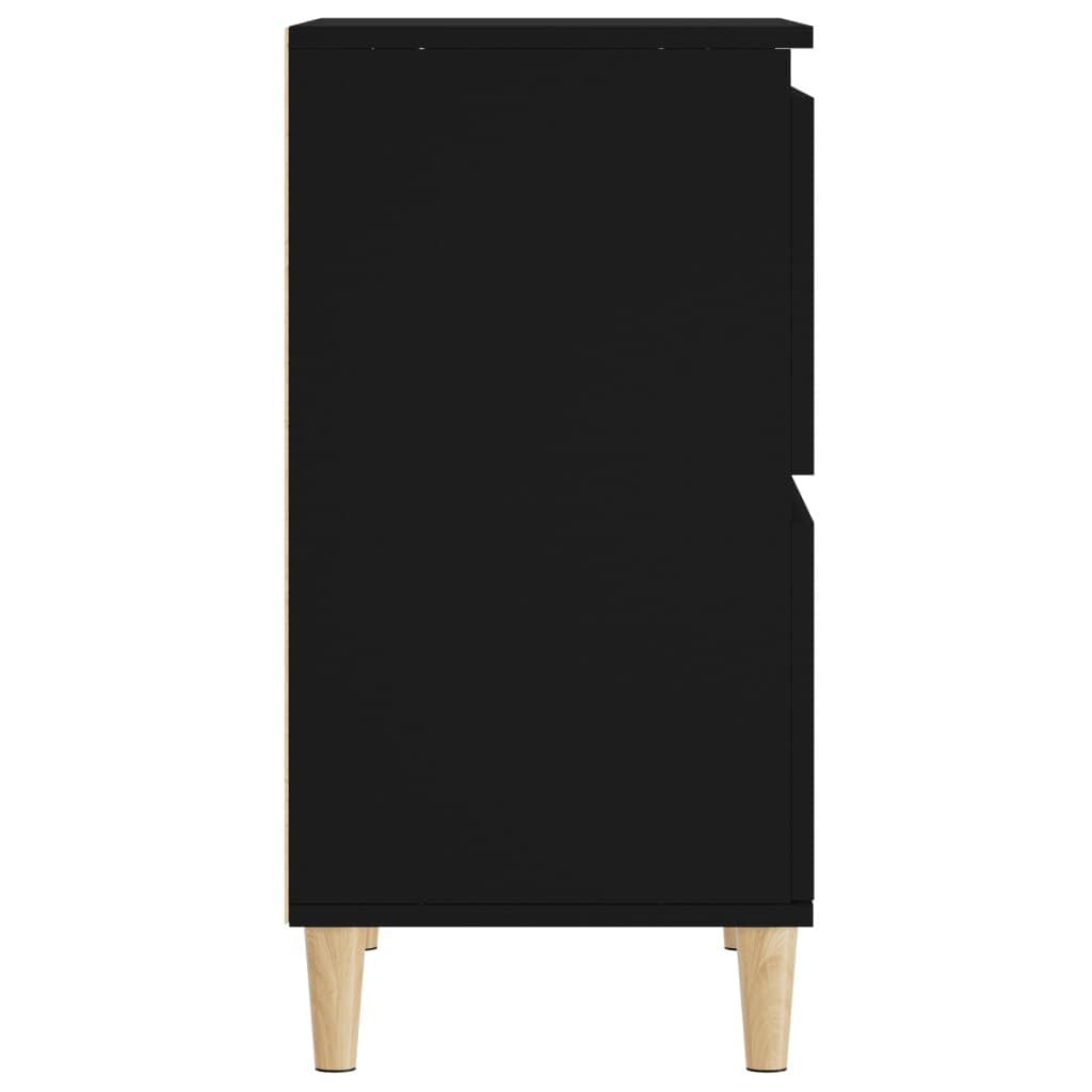 Black Sideboard Cabinet Set for Storage